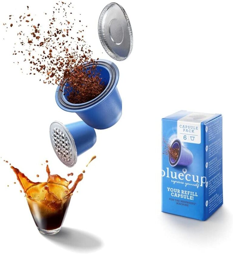 Bluecup Wiederbefüllbare Kapseln kompatibel mit Nespresso-Maschinen (Original)