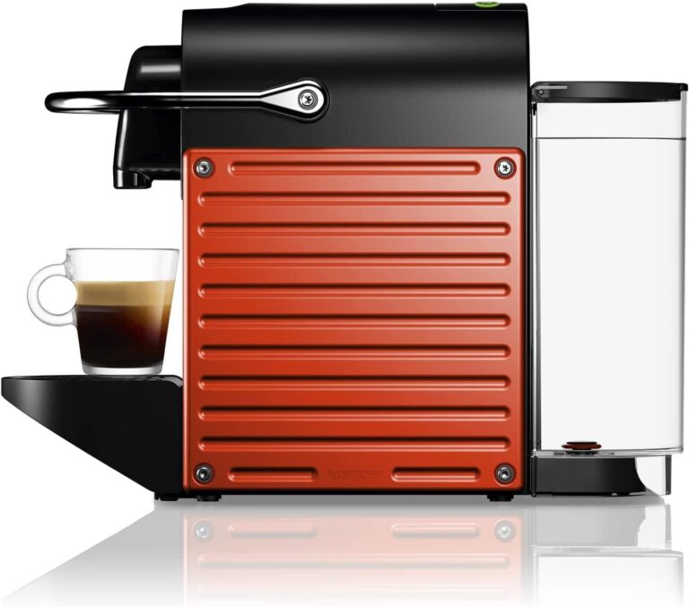 Krups XN3045 Nespresso Pixie Kaffeekapselmaschine | 1260 Watt| Wassertankkapazität 0,7l |Pumpendruck 19 Bar | Kompaktes Design| Farbe Rot